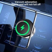 Easy One-Touch Operation | Strong Suction & Magnetic Mount | Electric Vacuum Suction Phone Holder For Car Navigation 100mAh Battery - Multicolor - View 8