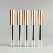 1/5/10个装玫瑰金可填充化妆品小瓶，5毫升透明空眼线笔瓶带漏斗，便携式睫毛膏容器，化妆品，便宜，房间装饰，梳妆台，旅行，卧室，化妆配件，便宜，圣诞礼物，化妆品，化妆工具，便宜货，礼物，女士礼物，圣诞礼物 - 乾枯玫瑰色 - 查看 8