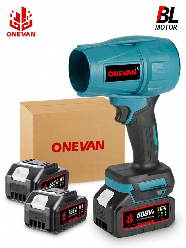 ONEVAN Souffleur Turbo électrique, ventilateur à Jet sans balais, ensemble d'outils de soufflage de poussière portatif pour sèche-voiture violent 200 M/S, 1500 W