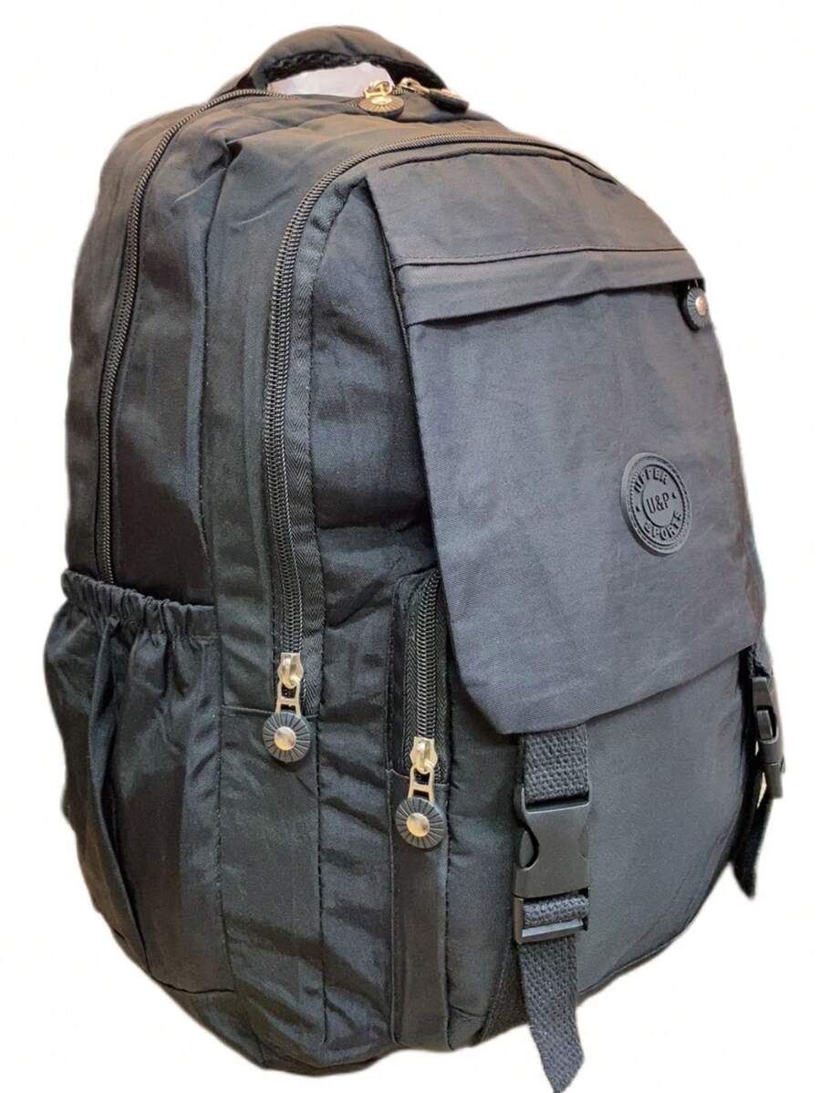 Large Capacity Backpack, Travel Bag For High School Students, Elementary School Students - Negro - Ver 1