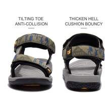 CAMEL CROWN Men's Waterproof Hiking Sandals, With Arch Support, Open Toe Design, Comfortable Outdoor Beach Water Sports Sandals For Summer - Army Green - View 6