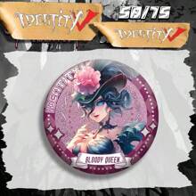 1 件 Identity V 闪亮徽章，纯色全息徽章，58 毫米，游戏卡通周边，朋友礼物 - 彩色 - 查看 8