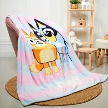 Bluey Fleece Bed Blanket Super Soft Throws 150 X 130cm Warm Sofa Throw Gift - Multicolor - View 3