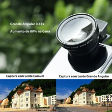 Belifou Smartphone Photography Professional Lens 12.5x Macro Lens 0.45x Wide Angle Lens Lens Accessories For IPhone  Galaxy And Android Phones - Black - View 6