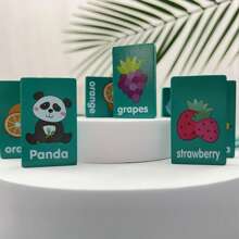 Wooden Fruit & Animal Matching Game, Tabletop Memory Matching Dominoes Puzzle Toy, Educational Logic Cognitive Development Game Cognitive Development,Brain Game,Wooden Games - Multicolor - View 9