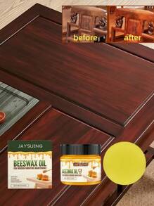 JAYSUING 80 克天然蜂蜡木家具油，提供持久保湿并恢复丰富光泽