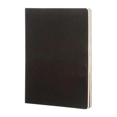 Moleskine Dziennik w kratkę Cahier XL (jednolity czarny)