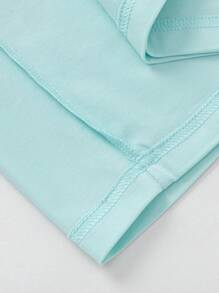 Balabala Young Boys Summer T-Shirts, Animal Graphic Print Cotton Short Sleeve T-Shirts - Powder Blue - View 9