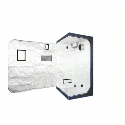 SJ 80x80x180cm Tenda per piante Serra da giardino con tubo in plastica con bordo blu utilizzata per la crescita e la semina delle piante