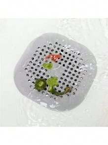 1/2/4 pieza(s) Desagüe de piso de silicona con ventosa, almohadilla de drenaje de piso, filtro de cabello antiatascamiento para cocina y baño, tapón desodorizante de cocina, colador de fregadero cuadrado, fácil de instalar y limpiar - apto para cocina, baño y inodoro