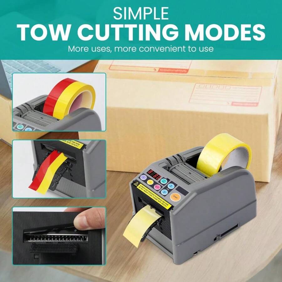 Máquina cortadora de cintas, corte de longitud avanzada de 999 mm, perfecta para envíos, escuelas, restaurantes, negocios y uso doméstico - 1 - Ver 1
