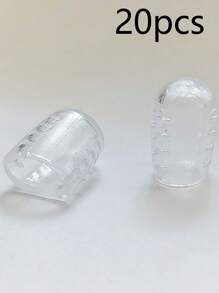 2/10/20/30/50/100 pezzi Protezione per le dita dei piedi in silicone traspirante, separatore e cuscinetto per le dita dei piedi, copridita in silicone, traspirante, assorbente, anti-attrito, trasparente, impermeabile, resistente agli urti, adatto sia per uomo che per donna
