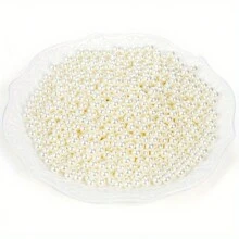 1000/2500pcs No-Hole Faux Pearl Beads For DIY Crafts, Jewelry, Vase Fillers, Table Scatter, Wedding Decoration, Ivory Undrilled Craft Pearls Home Decor Room Decor Flower Vase Glass Vase