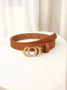 1 pièce Nouvelle ceinture fine pour enfants, ceinture de pantalon en PU de haute qualité comme décoration pour jeans et robes