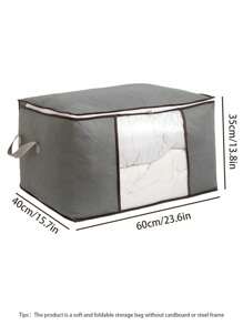 1 件大容量储物袋 - 防潮防潮，非常适合衣服、被子、床上用品和搬家 - 无纺布，分类，包装，神器家居卧室衣服收纳整理器衣柜整理和储存 - 彩色 - 查看 3