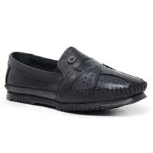Men's Genuine Leather Moccasins For Everyday Use - 106黑色 - 查看 3