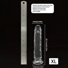 Set economico di 7 misure di fallo in gel trasparente con ventosa, pene in jelly, giocattolo erotico femminile per sesso anale, morbido masturbatore clitorideo e vaginale