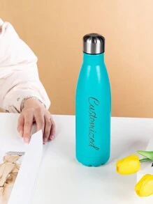 1 cană personalizată din oțel inoxidabil, cană personalizată din oțel inoxidabil 304 cu strat dublu izolată în vid, cană portabilă cu text din sticlă de apă sport personalizată pentru birou, cadou de petrecere, cadou de sărbători, cadou de Ziua Îndrăgostiților pentru soție, soț, echipament de camping și drumeții