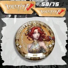 1 件 Identity V 闪亮徽章，纯色全息徽章，58 毫米，游戏卡通周边，朋友礼物 - 彩色 - 查看 9