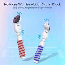 Controller Extensions Gorilla Tag Long Arms For Meta Quest 3, 3-In-1 Beat Saber Grips Golf Club Attachment VR Sticks - White - View 2