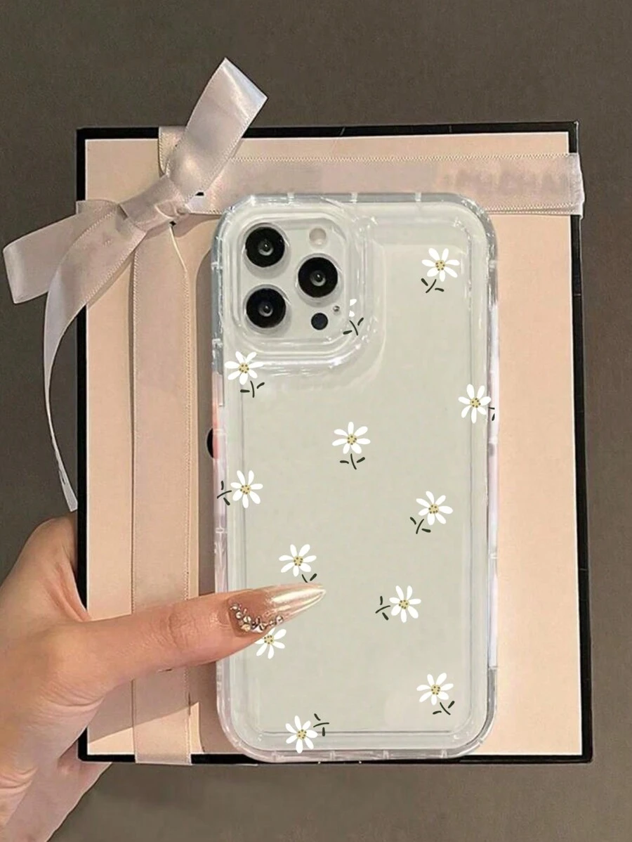 1 件时尚简约菊花印花防震透明 TPU 手机壳适用于 17/16/16pro/16plus/16promax/7/7plus/8/8plus/X/Xs/Xr/Xsmax/11/11pro/11promax/12/12pro/12promax/12mini/13/13mini/13pro/13promax/14/14pro/14plus/14promax/15/15pro/15plus/15promax/& S20/S21/S22/S23/S24/A04/A05/A12/A13/A14/A15/A23/A24/A32/A33/A34/A35/A52/A53/A54/A55