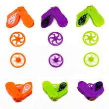 1 pieza Mini Trompo Giratorio Rotatorio Plástico Juguete de Lanzamiento y Pelea - Juguete Anti-estrés - Multicolor - Ver 1