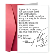 1 pieza Tarjeta de amor personalizada con diseño de dibujos animados, tema fantástico, para hijo, hija, Día de la Madre, Día de San Valentín, Gracias, Te Extraño, adecuada para todas las ocasiones, regreso a la escuela, útiles escolares - Multicolor - Ver 10
