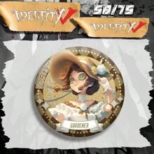 1 件 Identity V 闪亮徽章，纯色全息徽章，58 毫米，游戏卡通周边，朋友礼物 - 彩色 - 查看 12