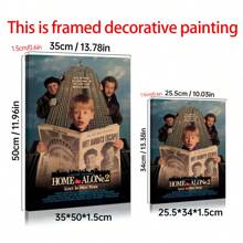 1/6Pcs Home Alone - Movie Posters Wall Arts - 90's Movie Posters - Canvas Wall Decorate - Home Alone Movie Poster For Living Room Bedroom Decor Gifts Birthday Graduation