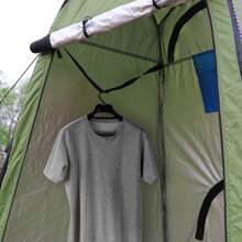 TUKAILAI Camping Toilet Tent Shower Tent Pop Up Changing Tent Privacy Toilet Changing Room Storage Tent Mobile Outdoor WC Tent For Camping & Beach, With Carrying Bag 150 X 150 X 190 Cm - màu xanh lá - Xem 6