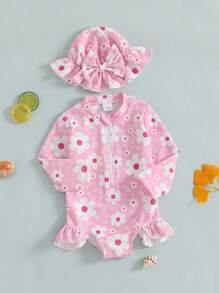 Newborn Baby Swimwear - Pink - View 2