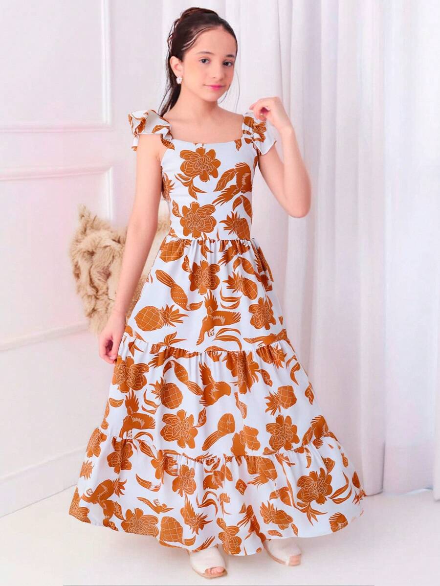 YOUTH DRESS TRES MARIAS PRINTS - SIZE 10 TO 16 - 鏽棕色 - 查看 1
