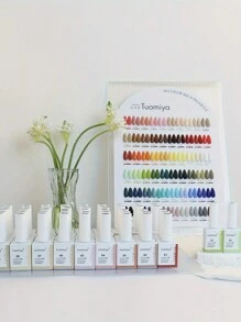 1/60色15毫升指甲油套装，可卸UV/LED凝胶指甲油，带色卡，夏季美甲，蓝色、紫色、橙色、绿色闪粉可卸凝胶指甲油套装，适合女性和女孩，闪粉凝胶指甲油，情人节，美甲用品 - 彩色 - 查看 3