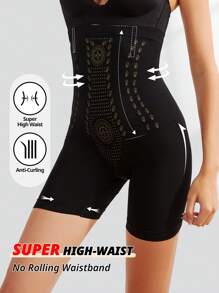 FLARIXA 女性無縫式超高腰產後塑身內衣，臀部提升塑形底褲與方型短褲，修身基礎款