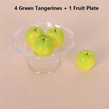 1 套逼真树脂微型橙树水果展示模型配件 - 彩色 - 查看 8