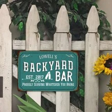 Personalized Vintage Car License Plate Sign: 8x8 Inch Vertical Metal Decor For Children's Bedroom - Multicolor - View 4