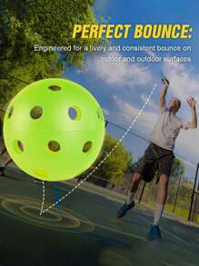 1pc Pickleball With 26 Holes For Indoor And Outdoor Match Training - Multicolor - View 2