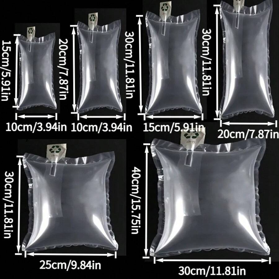 50pcs Inflatable Air Bubble Bags For Packaging, Cushion Boxes And Bags, Air Cushion Bags, Shoe Stuffing Bags, Storage Protective Bags, Transportation Protective Bags - White - View 1