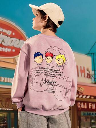  Tween Boys Ask Junior Tie Dye Tie Dye Pullover Sweatshirt med grafiskt tryck, långärmad skjorta för barn, fritidskläder