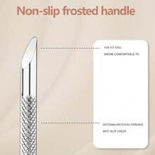 Cuticle Pusher Remover Manicure Sticks Tool Nail Art Tool,Nail Cuticle Pusher For Fingernails And Toenails,Stainless Steel Dual Head Cutter And Trimmer Manicure And Pedicure Tool For Fingernails And Toenails