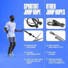 Adjustable Jump Rope Fitness And Exercise – Skipping Rope Cardio, Boxing, And Weight Loss – Speed Rope Men & Women