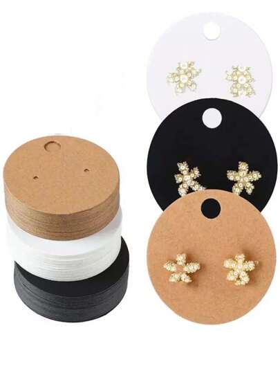 50/100pcs Gift Packaging Earring Display Cards, Jewelry Storage Cards