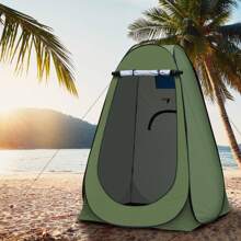 TUKAILAI Camping Toilet Tent Shower Tent Pop Up Changing Tent Privacy Toilet Changing Room Storage Tent Mobile Outdoor WC Tent For Camping & Beach, With Carrying Bag 150 X 150 X 190 Cm - màu xanh lá - Xem 2