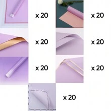 140 Hoja Pliego Papel Coreano Celofan Surtido Mayoreo Envolver Flores Para Regalo Ramo Floral Rosa Morado Rojo Diferentes Formas Manualidades Estilos Originalidad Moderno Sorpresa Fiestas Reuniones Graduaciones Festivales Bonito Material Impermeable W701-W707 Marado - Morado - Ver 3