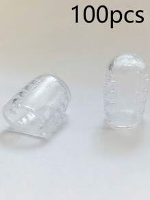2/10/20/30/50/100 pezzi Protezione per le dita dei piedi in silicone traspirante, separatore e cuscinetto per le dita dei piedi, copridita in silicone, traspirante, assorbente, anti-attrito, trasparente, impermeabile, resistente agli urti, adatto sia per uomo che per donna