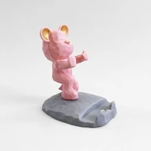 1pc Cute Bear-Shaped Phone Holder, Compatible With Smartphones And Tablets, Suitable For Desk, Bedside, Living Room, Study, Bedroom, Gift