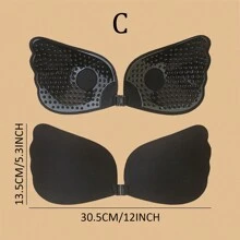 Sujetador autoadhesivo sin espalda para mujer, push-up, invisible, sin tirantes, transpirable y anti-caída, adecuado para vestidos de novia