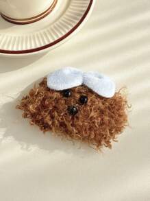 1 Piece Plush Teddy Dog Cute Bangs Hair Clip ,Hair Accessory, Claw Clips, Clips For Hair, Hair Slide, Hair Claws
