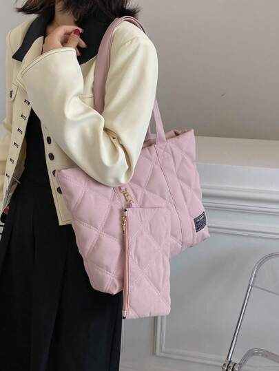 Jednolita Kolorowa Lekka Studencka Stylowa Torba Na Co Dzień Duża Pojemność Na Wyjście, Dla Przyjaciół i Rodzeństwa