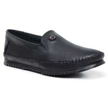 Men's Genuine Leather Moccasins For Everyday Use - 100黑色 - 查看 1